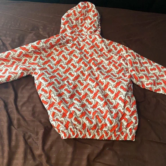 burberry orange and white kids jacket - Picture 2 of 2